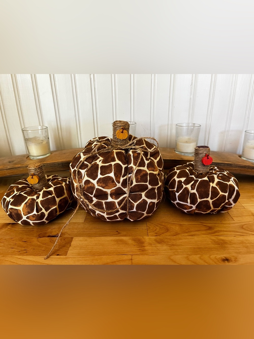 Handmade Pumpkins set of 3